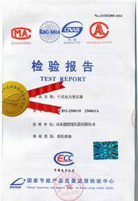 广安干式变压器检测报告